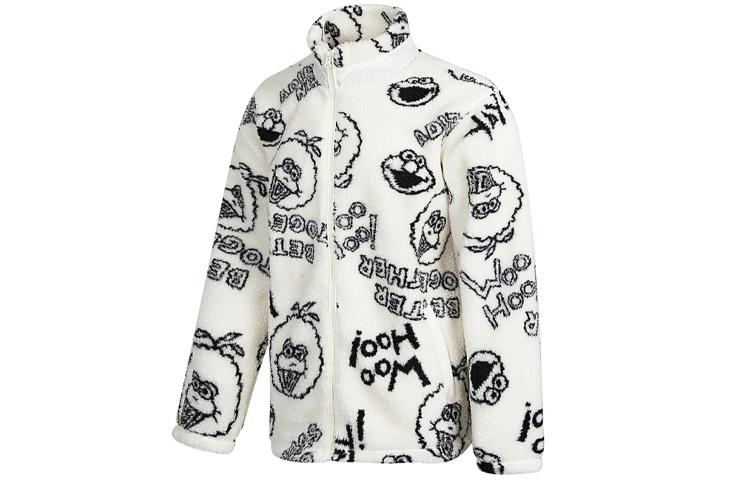 adidas Sesame Street X Adidas Neo Sesame Street Co branded Collection Velvet Jackets Unisex White
