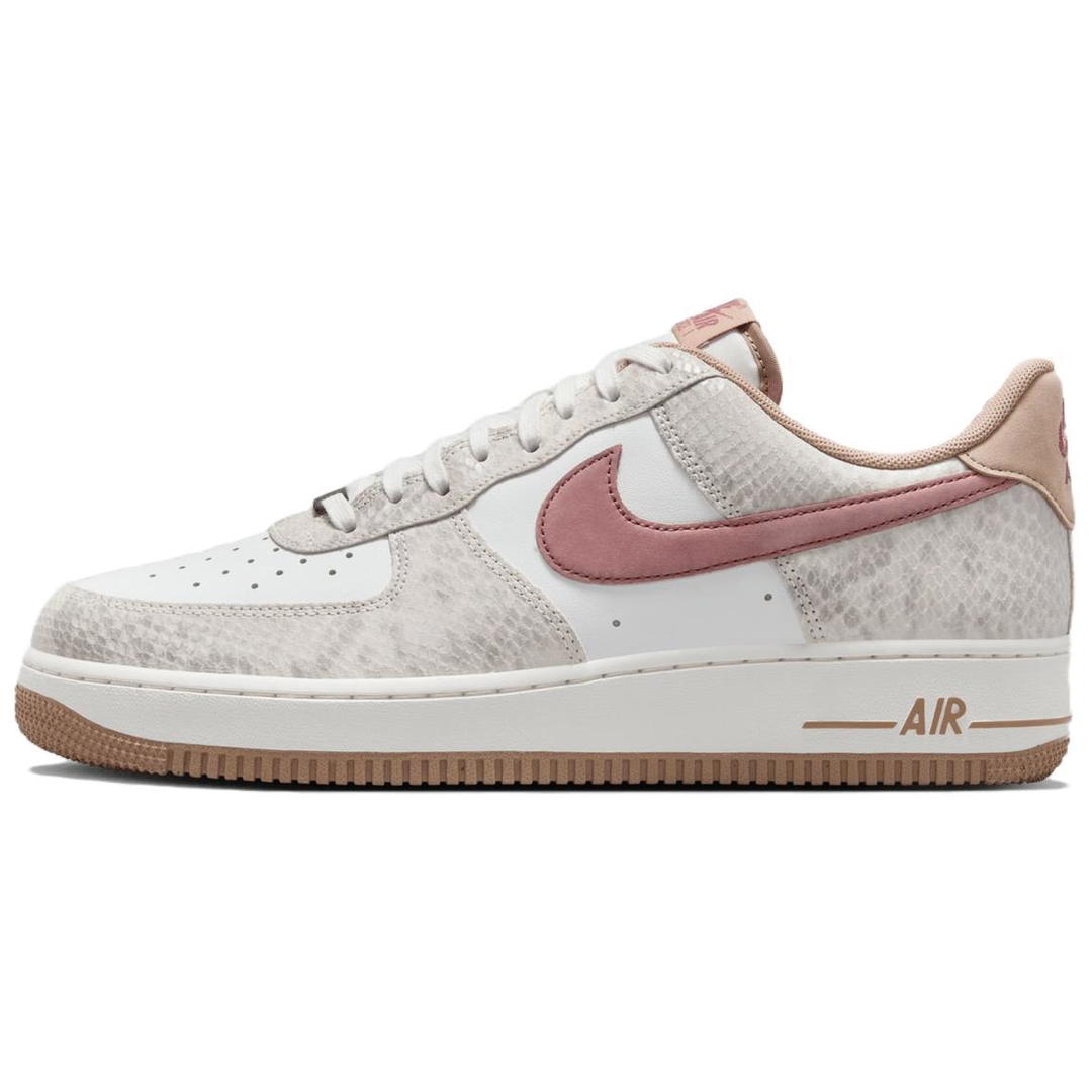 Nike Nike Air Force 1 Anti Slip Wear Resistant Low Top Skateboard Shoes Unisex White Brown