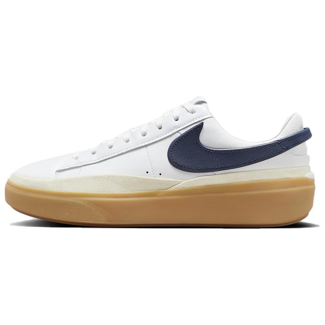 Nike Nike Blazer Anti Slip Wear Resistant Low Top Skateboard Shoes Men's White