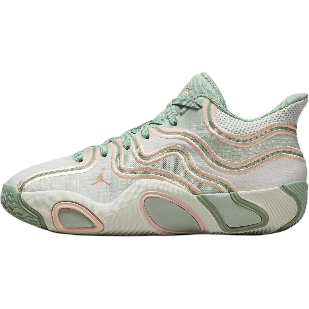 Jordan Jordan Tatum 3 Anti Slip Wear Resistant Mid Top Children's Basketball Shoes Beige Green Kids'