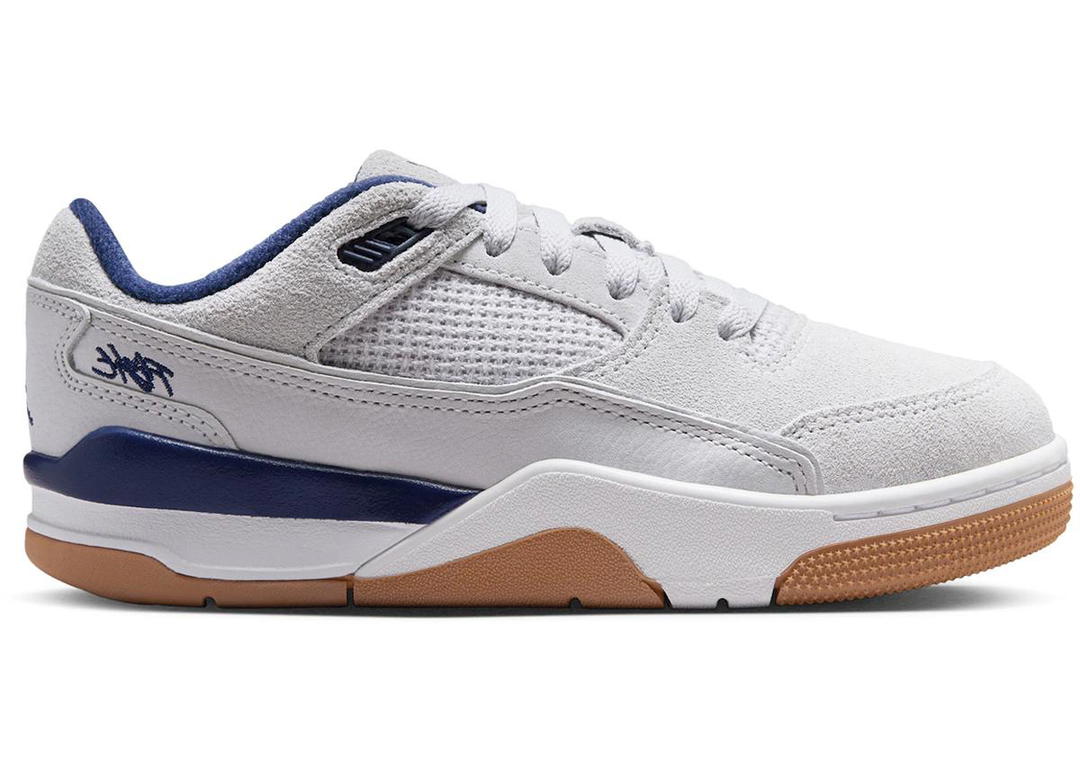 Jordan Jordan Flight Court Neutral Grey White Gum Light Brown Midnight Navy (GS)