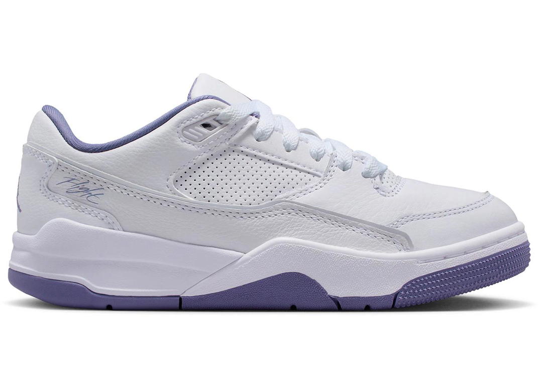 Jordan Jordan Flight Court White Dusty Amethyst (GS)