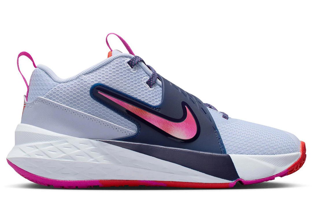 Nike Nike Team Hustle D 12 Ghost Midnight Navy Picante Red Fire Pink (GS)