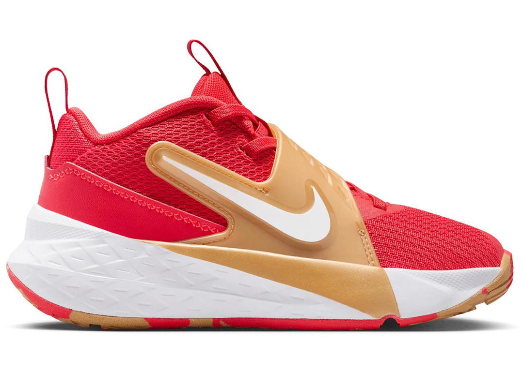 Nike Nike Team Hustle D 12 University Red Metallic Gold (PS)