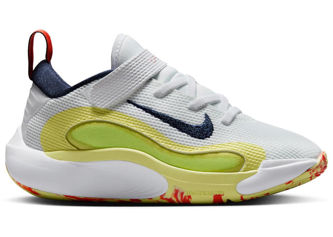 Nike Nike IsoFly White Limelight Light Lemon Twist Midnight Navy (PS)