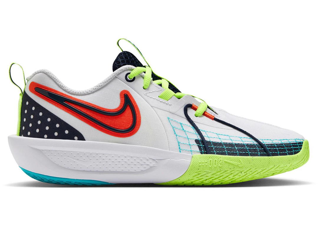 Nike Nike GT Cut 3 SE White Obsidian Picante Red (GS)
