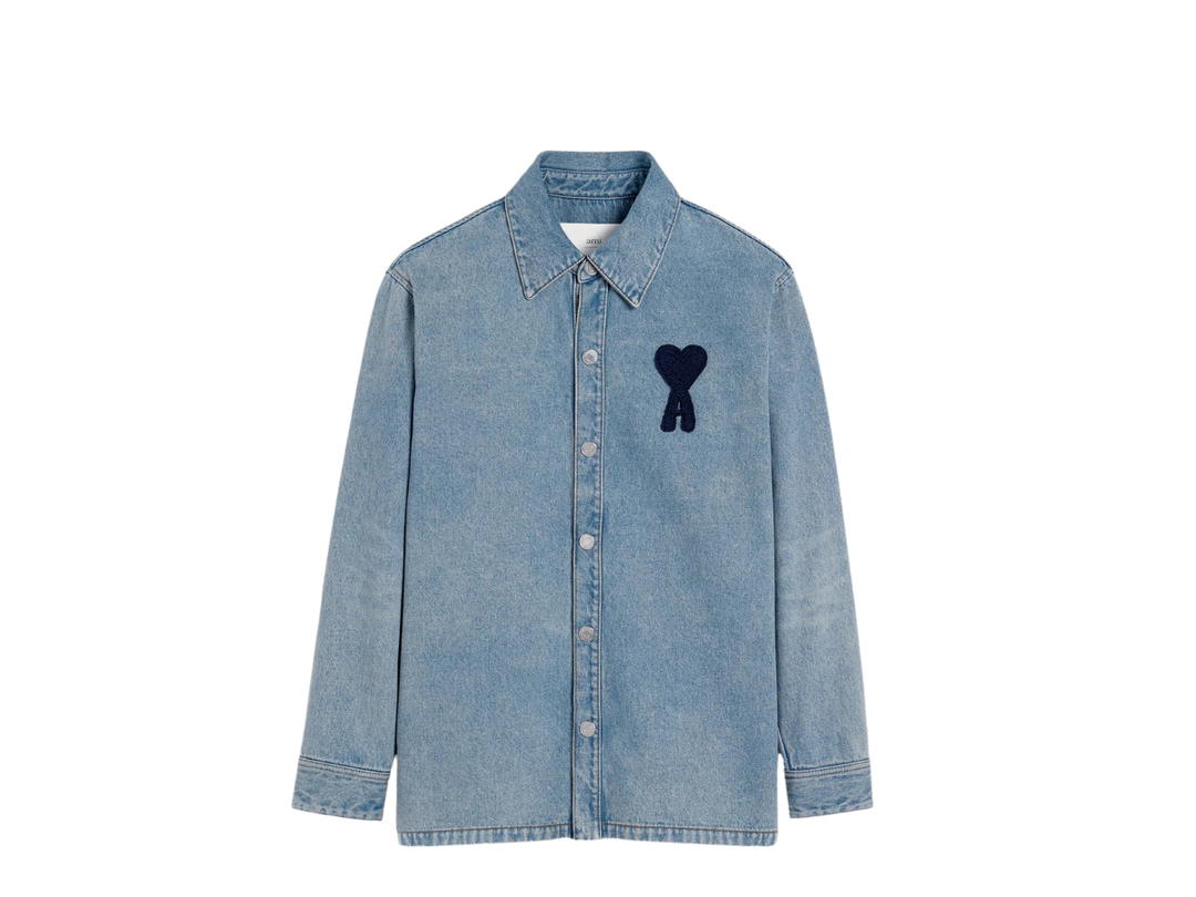 Ami Paris Ami Paris De Coeur Overshirt Blue
