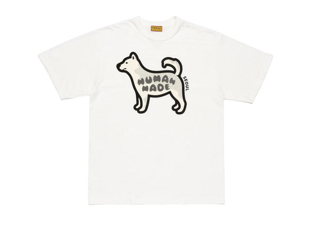 HUMAN MADE HUMAN MADE Animal Graphic T-Shirt Jindo Dog White Seoul Store Exclusive - view 1