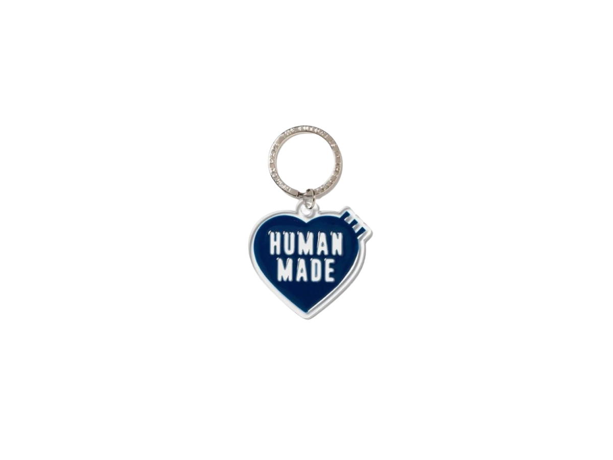 Human Made Human Made Heart Keyring Navy
