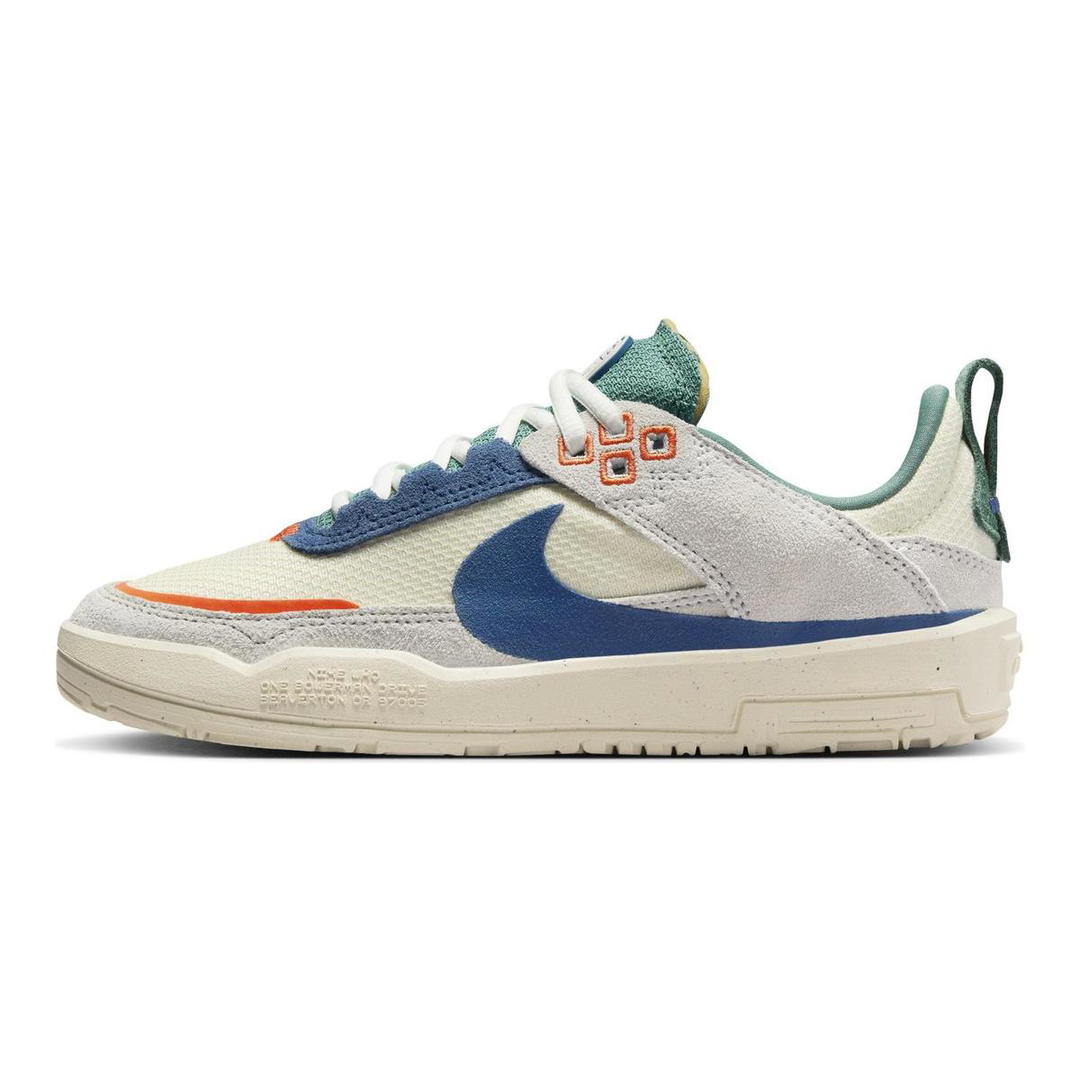 Nike Nike SB DAY ONE Anti Slip Wear Resistant Low Top Kids' Skateboarding Shoes White Blue Grade School