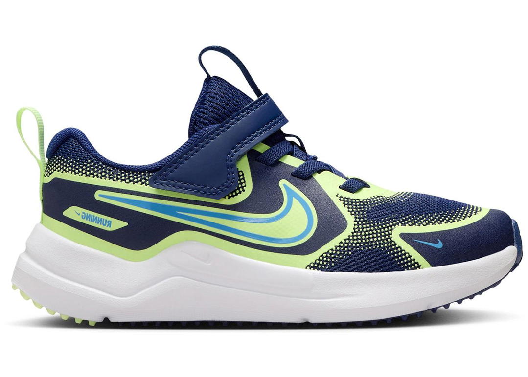 Nike Nike Cosmic Runner Blue Void Barely Volt University Blue (PS)