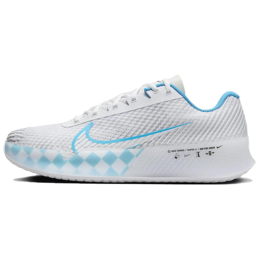 Nike Nike Court Vapor Anti Slip Wear Resistant Low Top Tennis Shoes Men's White Blue