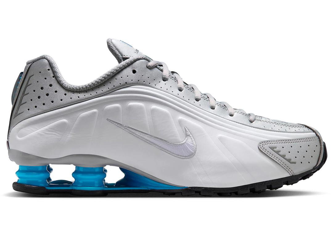 Nike Nike Shox R4 Metallic Silver White Blue Lagoon