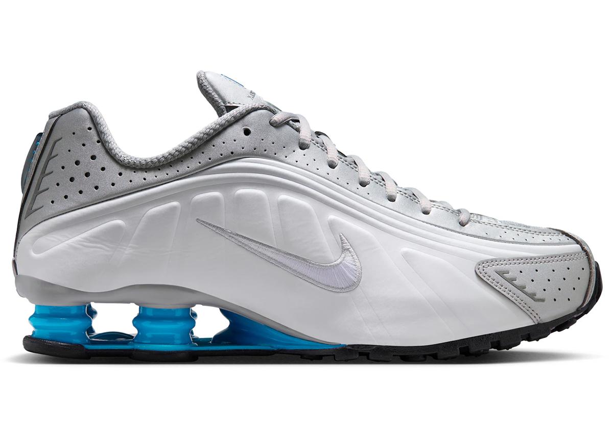 Nike Nike Shox R4 Metallic Silver White Blue Lagoon