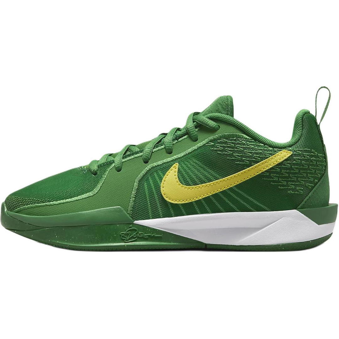 Nike Nike Sabrina 2 Anti Slip Wear Resistant Low Top Children's Basketball Shoes Green Teenagers