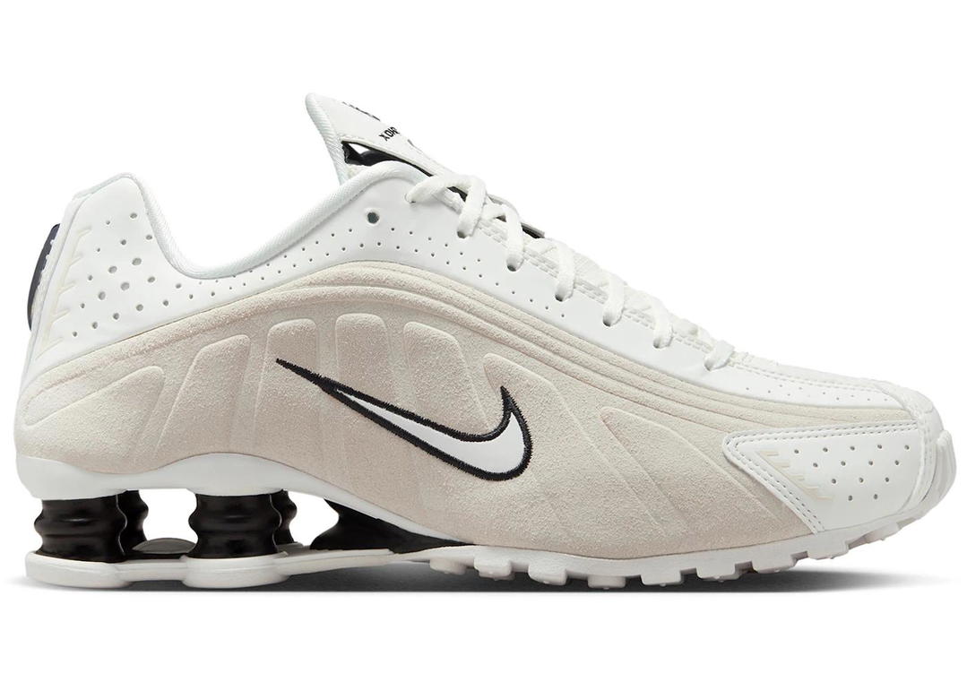 Nike Nike Shox R4 White Black Suede (Women's)