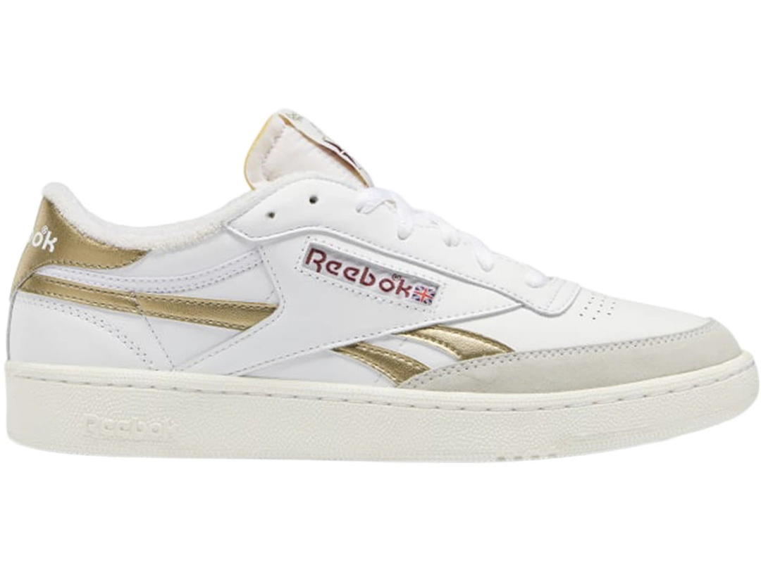 Reebok Reebok Buty Club C Revenge Vintage Bialy Cloud White Acid Gold Met Classic Burgundy