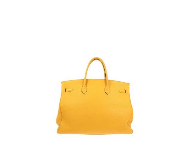 Hermes Hermes Birkin 40 In Soleil Togo Leather With Palladium Hardware - view 2