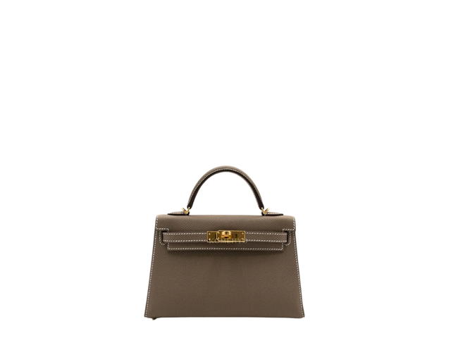 Hermes Hermes Mini Kelly 20 In Etoupe Epsom With Gold Hardware - view 1