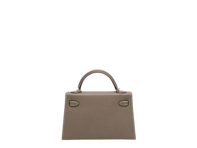 Hermes Hermes Mini Kelly 20 In Etoupe Epsom With Gold Hardware - view 2