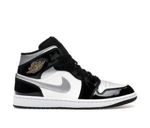 Buy Jordan 1 Mid SE Patent Black White Metallic Silver Metallic Gold at Sasom – Authentic and Ready to Ship