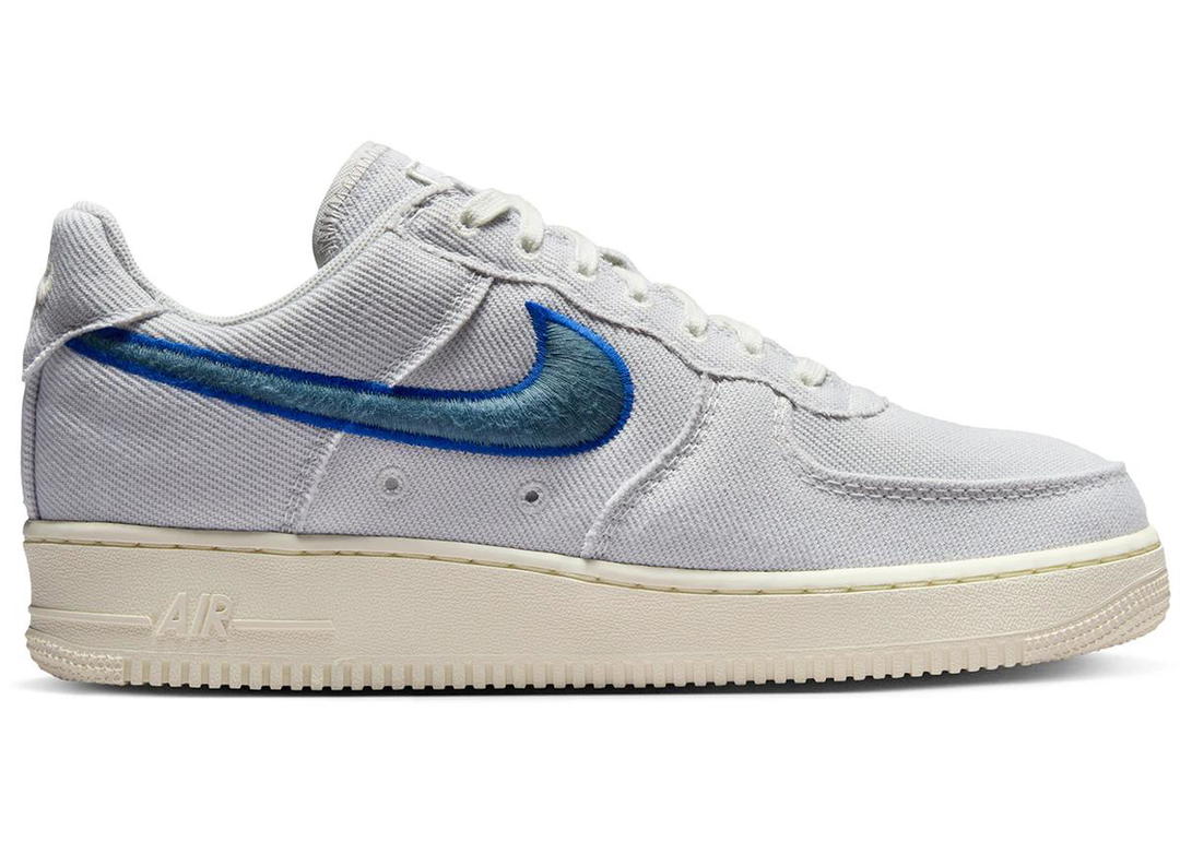 Nike Nike Air Force 1 Low Canvas Photon Dust Game Royal Pale Ivory Smokey Blue