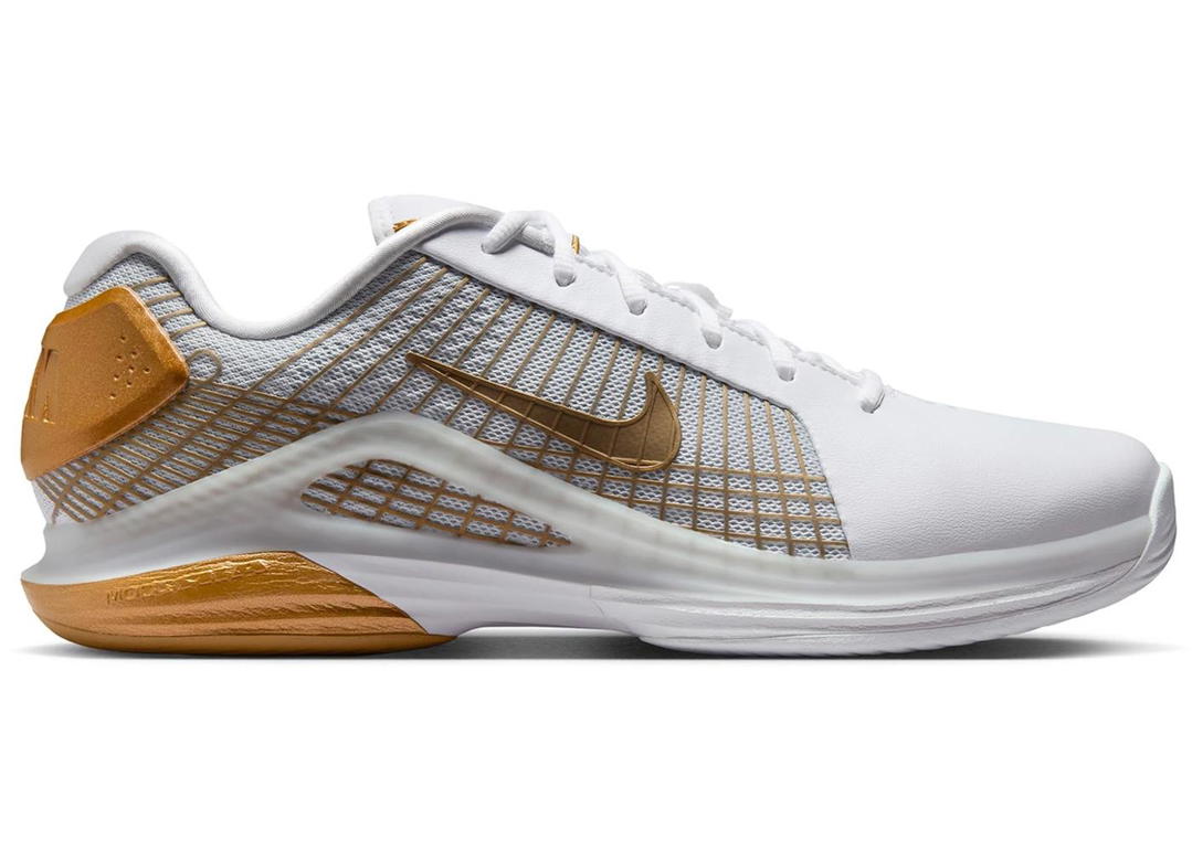 Nike Nike Court Air Zoom Vapor 12 Hypersmash HC White Pure Platinum Metallic Gold