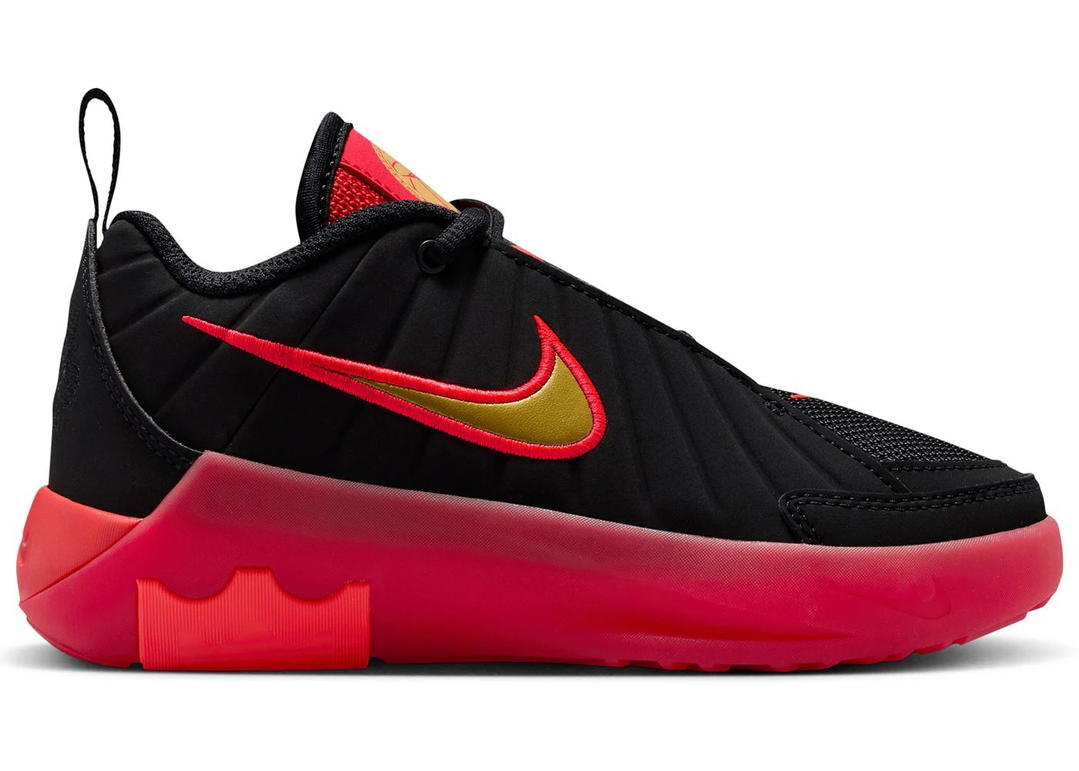 Nike Nike LeBron Witness 9 Black Red Bright Crimson Gold (PS)