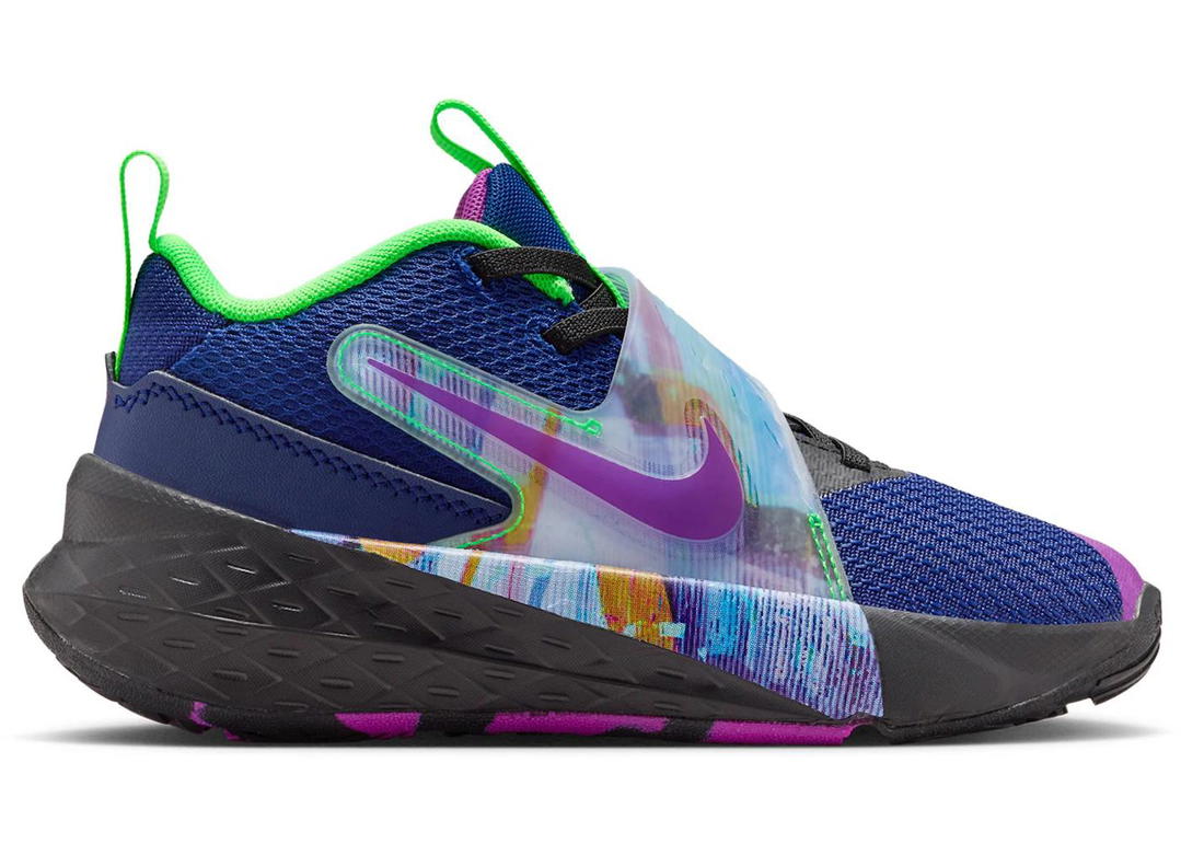 Nike Nike Team Hustle D 12 Blue Void Green Strike Vivid Purple (PS)