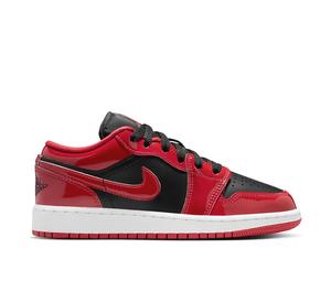 Buy Jordan 1 Low SE Patent Bred Toe (GS) at Sasom – Authentic and Ready to Ship