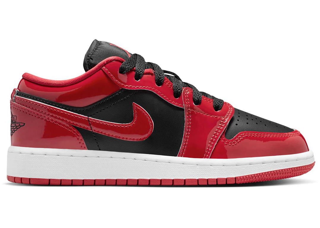 Jordan Jordan 1 Low SE Patent Bred Toe (GS)