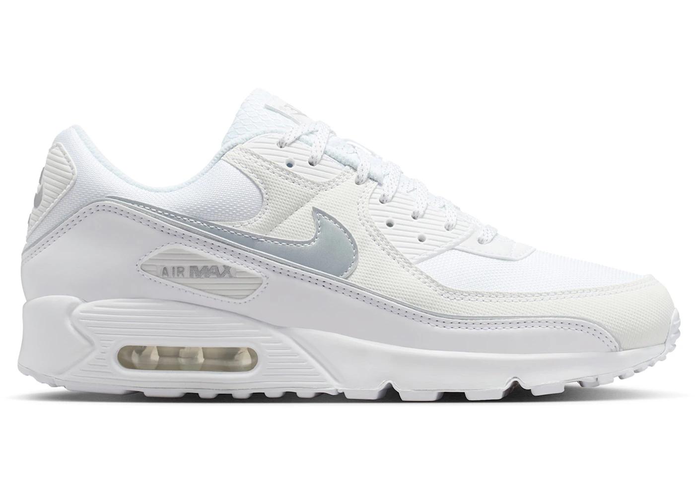 Nike Nike Air Max 90 Premium White Metallic Silver Reflective