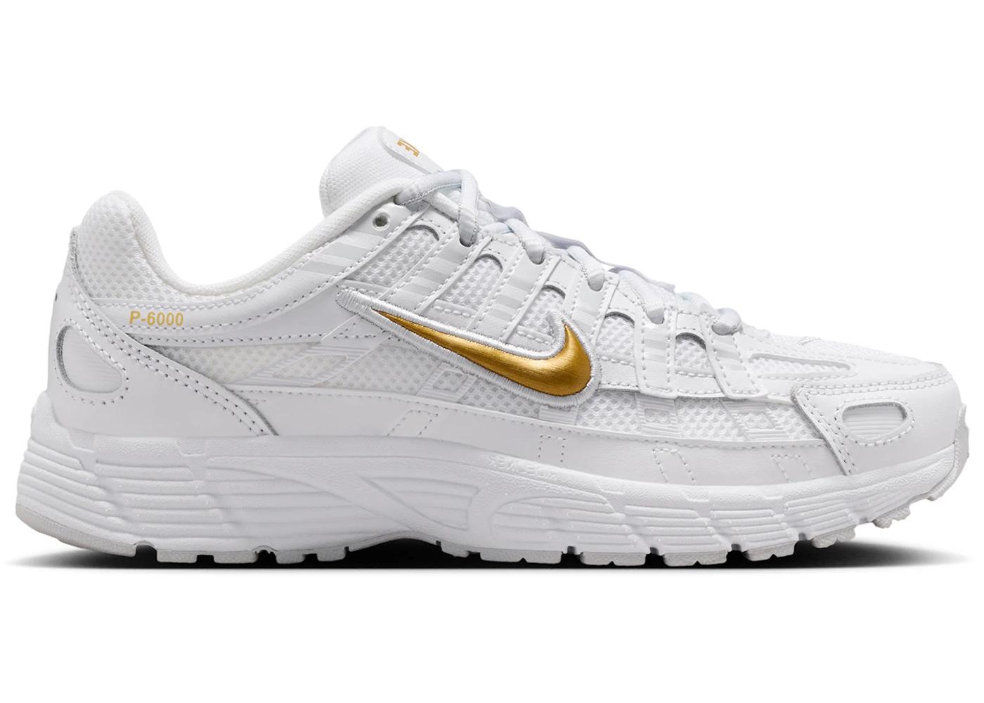 Nike Nike P-6000 White Metallic Gold (GS)