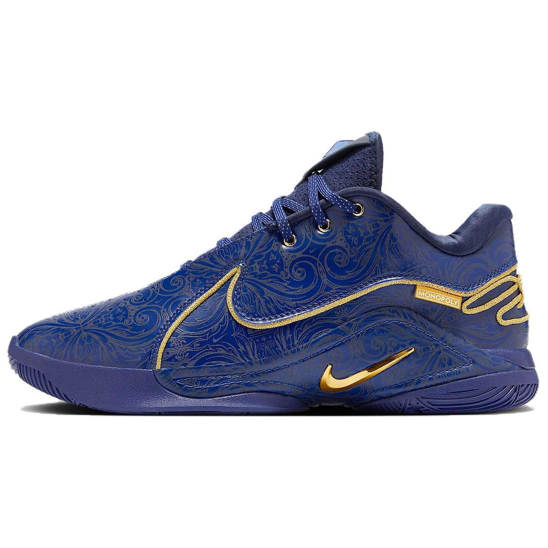 Nike Monopoly x Nike LeBron 22 Anti Slip Wear Resistant Low Top Basketball Shoes Unisex Blue