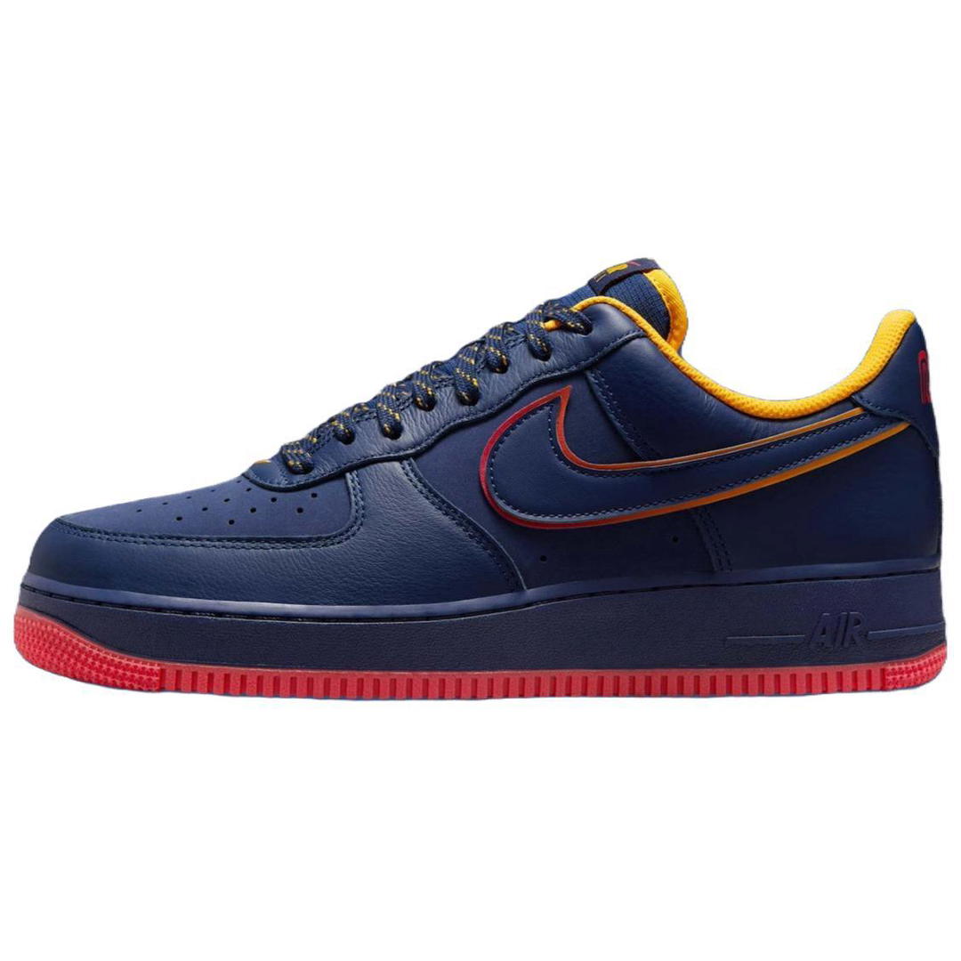 Nike Nike Air Force 1 Anti Slip Wear Resistant Low Top Skateboard Shoes Unisex Blue