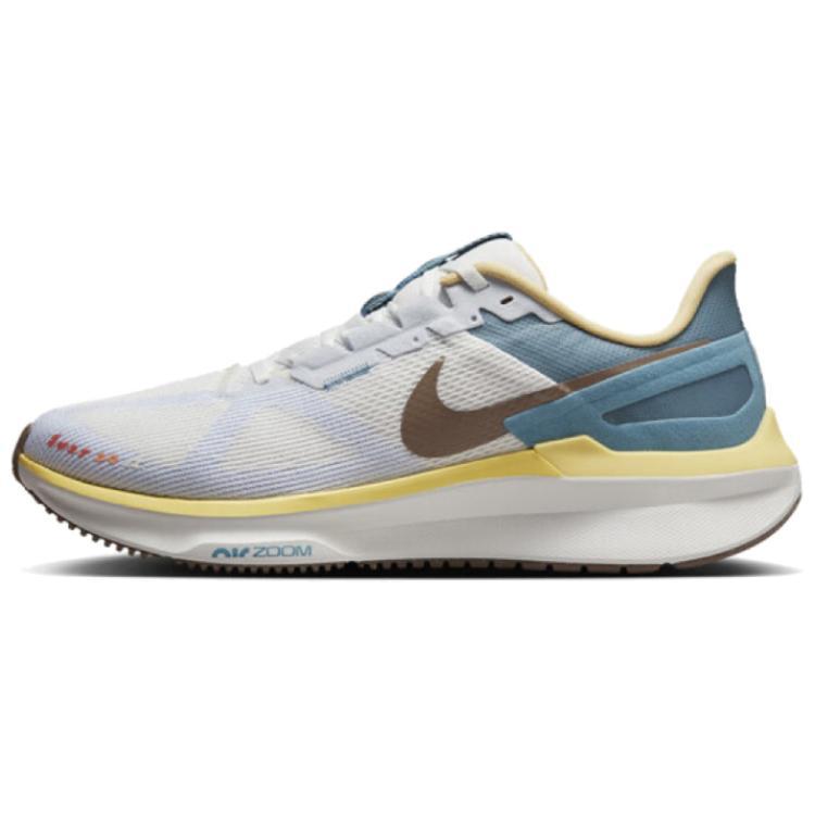 Nike Nike Zoom Structure 25 Anti Slip Wear Resistant Low Top Casual Running Shoes Men's Gray Green