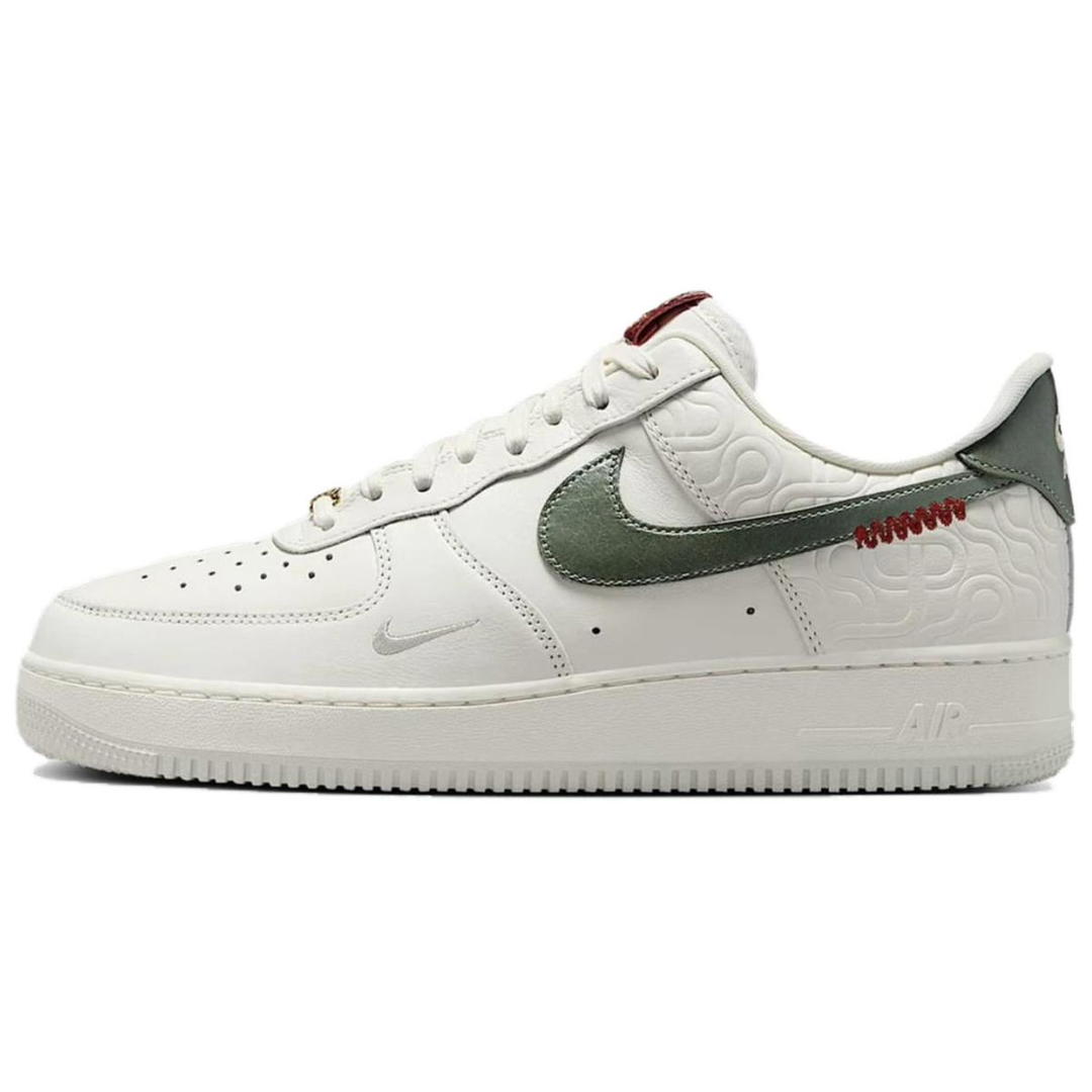 Nike Nike Air Force 1 Anti Slip Wear Resistant Low Top Skateboard Shoes Unisex White