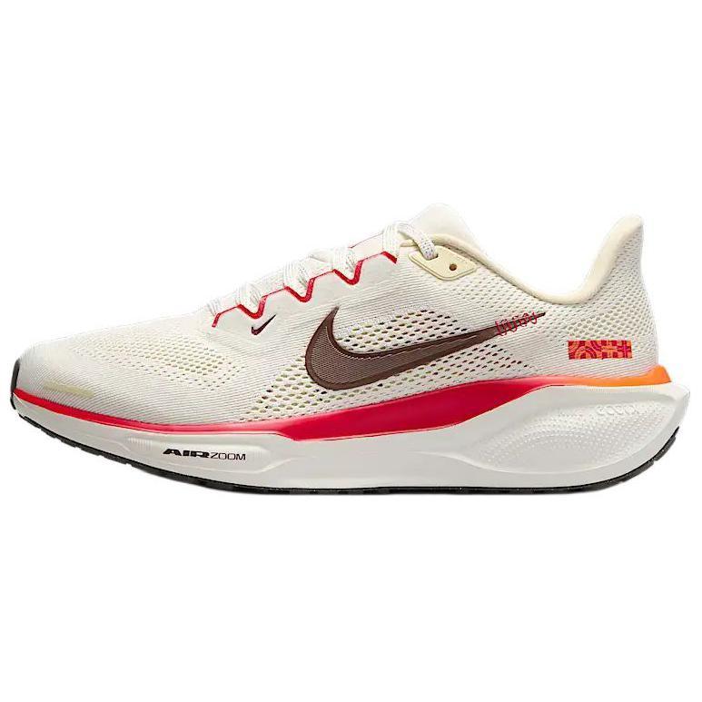 Nike Nike Anti Slip Wear Resistant Low Top Running Shoes Women's White Black Red