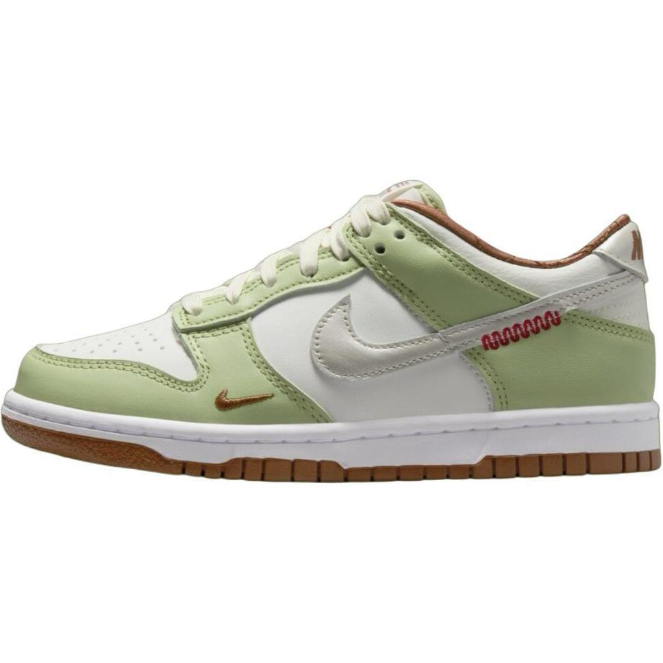 Nike Nike Dunk Anti Slip Wear Resistant Low Top Kids' Skateboarding Shoes Green Teenagers