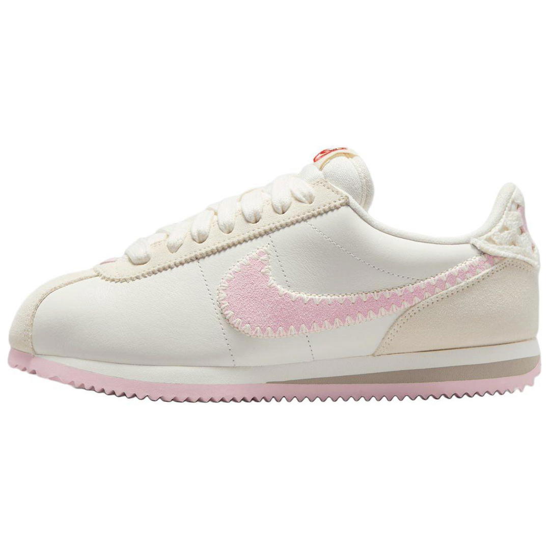 Nike Nike Anti Slip Wear Resistant Low Top Running Shoes Women's White Pink
