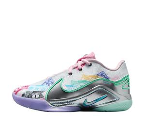 Buy Nike LeBron 22 Anti Slip Wear Resistant Low Top Children's Basketball Shoes White Pink Blue Green Teenagers at Sasom – Authentic and Ready to Ship