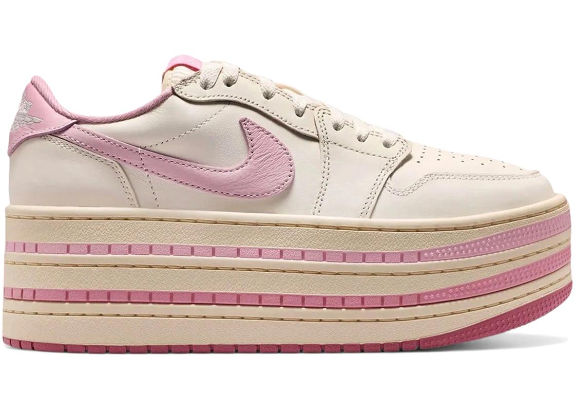 Jordan Jordan 1 Low Triple Stack Pale Ivory Iced Carmine (Women's)