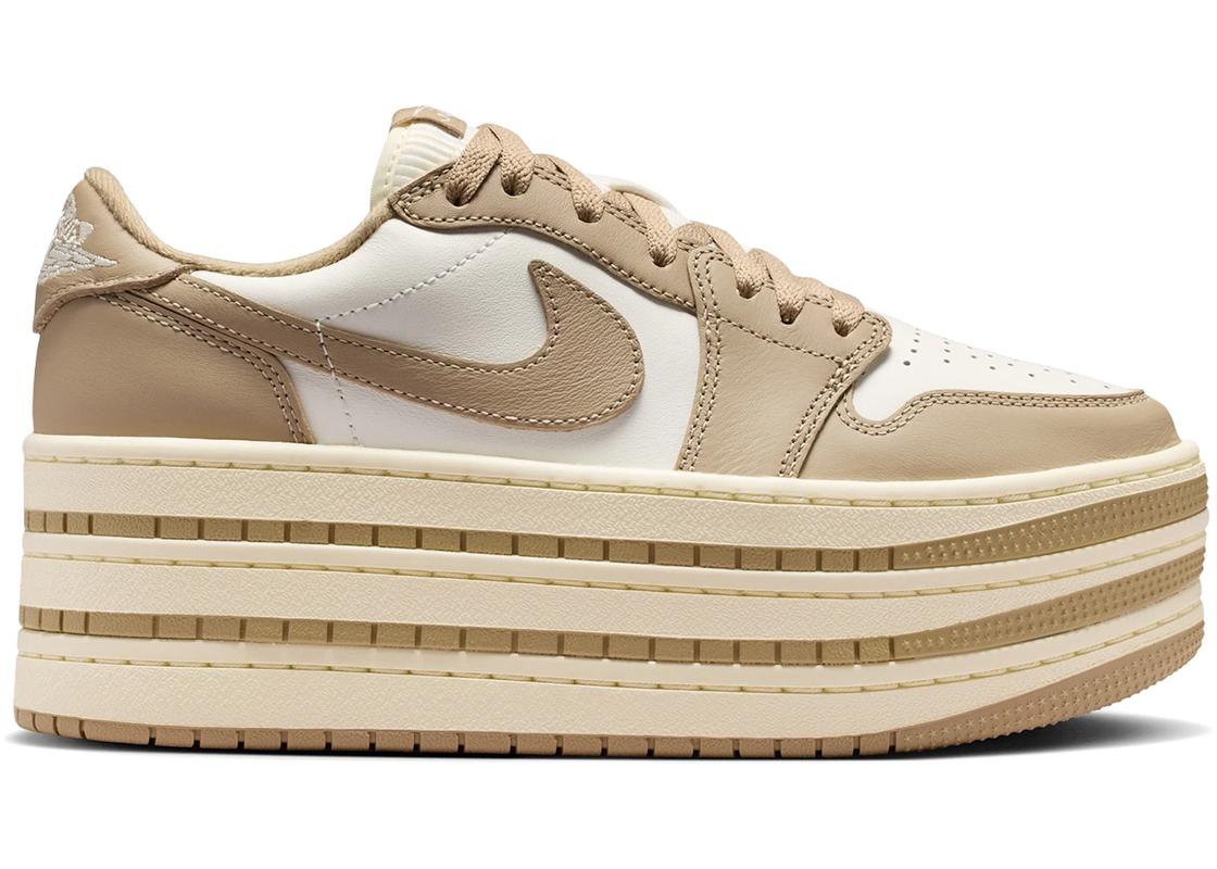 Jordan Jordan 1 Low Triple Stack Khaki Sail (Women's)