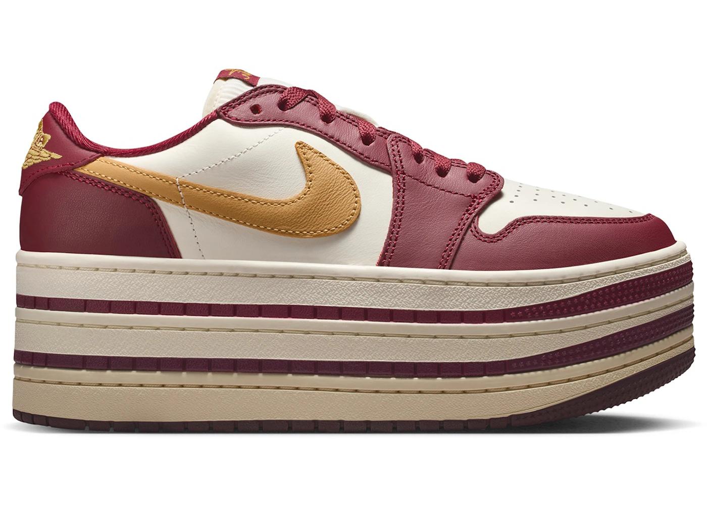 Jordan Jordan 1 Low Triple Stack Team Red Pale Ivory (Women's)