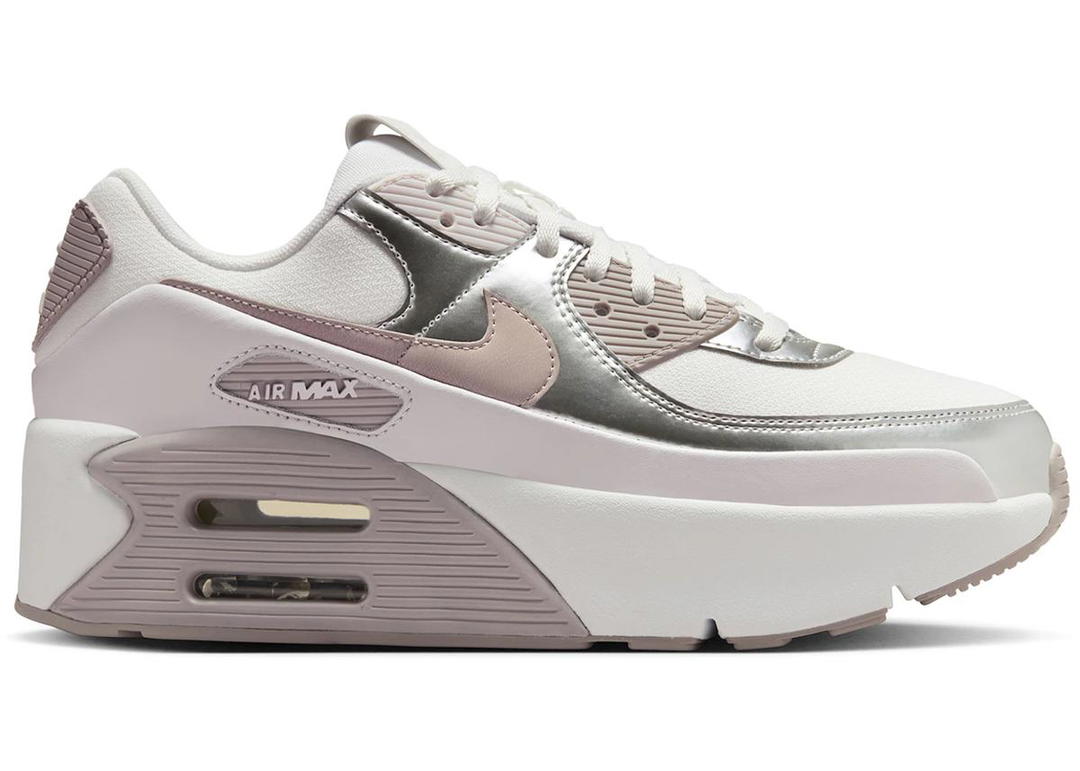 Nike Nike Air Max 90 LV8 Summit White Vast Grey Metallic Platinum College Grey (Women's)