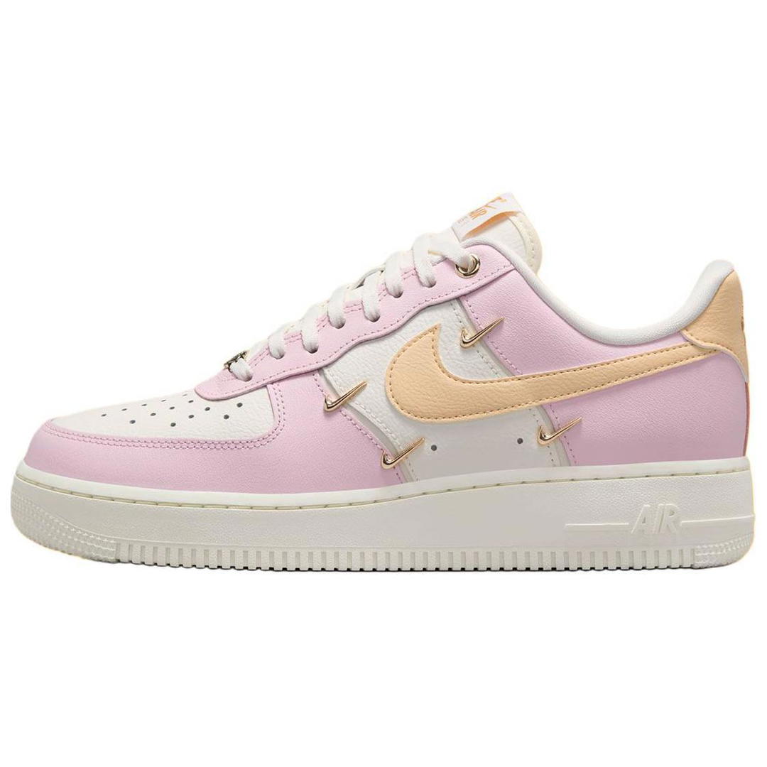 Nike Nike Air Force 1 Anti Slip Wear Resistant Low Top Skateboard Shoes Women's Pink White