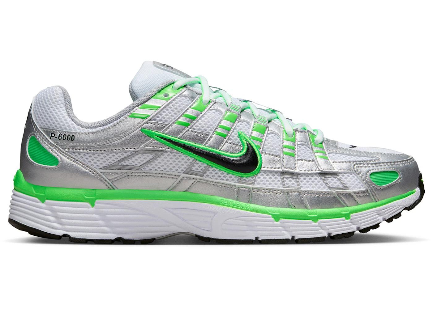 Nike Nike P-6000 SE Metallic Silver White Green Strike