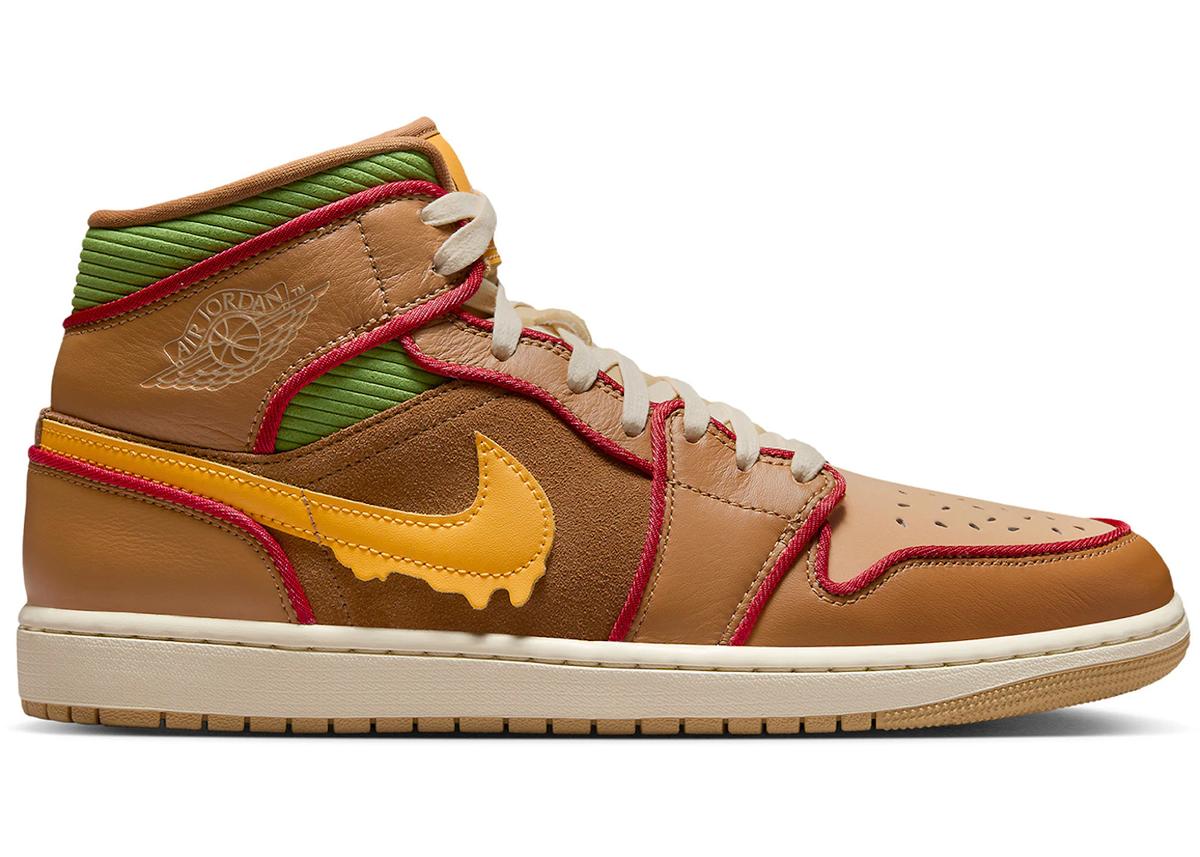 Jordan Jordan 1 Mid SE Cheeseburger