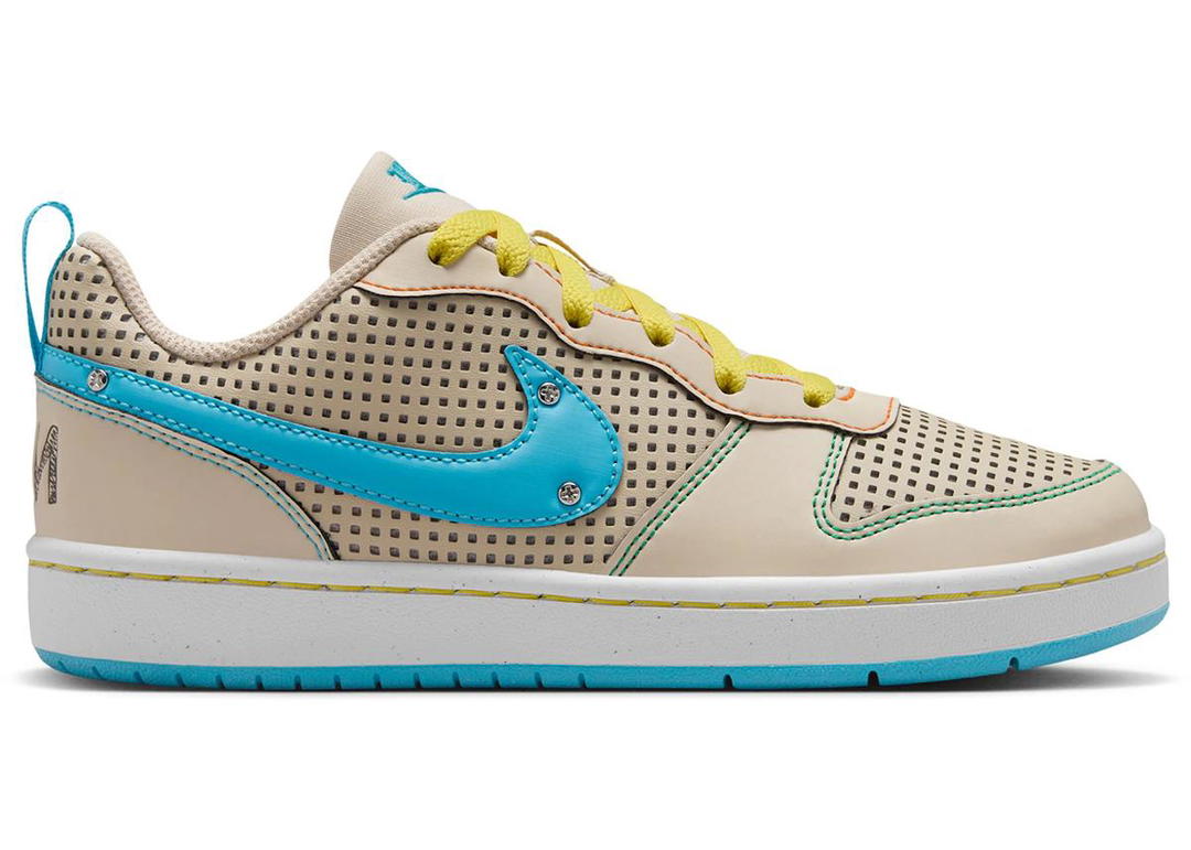 Nike Nike Court Borough Low Recraft Sanddrift Phantom Opti Yellow Baltic Blue (GS)