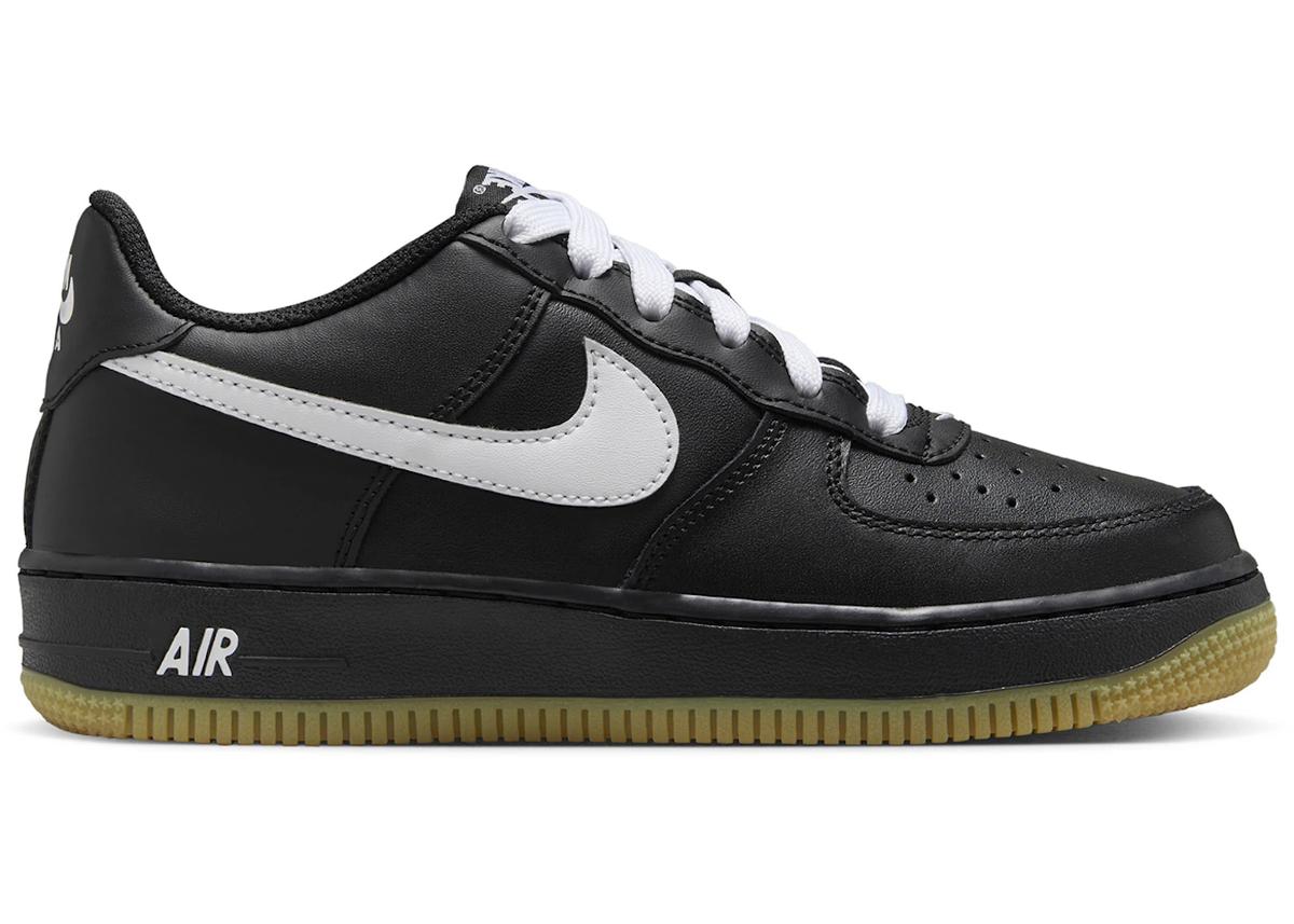 Nike Nike Air Force 1 Low LV8 Black Gum Light Brown White (GS)